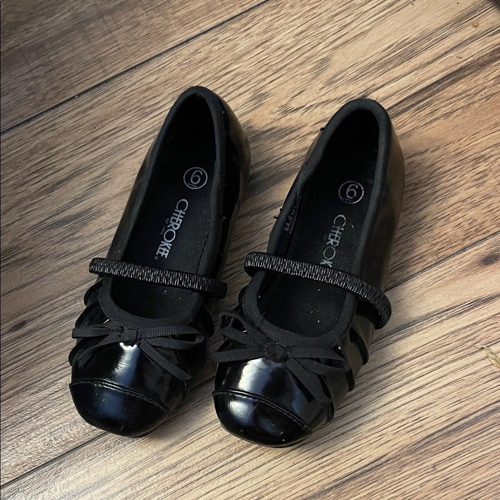 Cherokee Kids Black Patent Dress Shoes